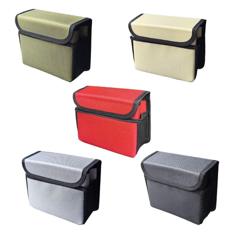 Waterproof Car Trash Can With Lid - Borsa portaoggetti per per sedile posteriore