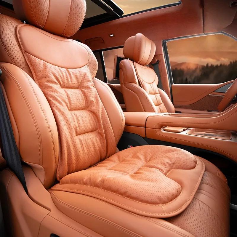 Leather Car Seat Covers Full Set Universal - Coprisedili Universali in Morbida Pelle Nappa,