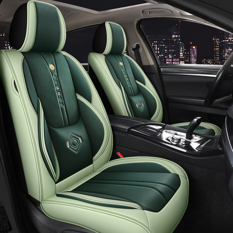 Leather Car Seat Covers Full Set Universal - Set Completo di Coprisedili in Pelle