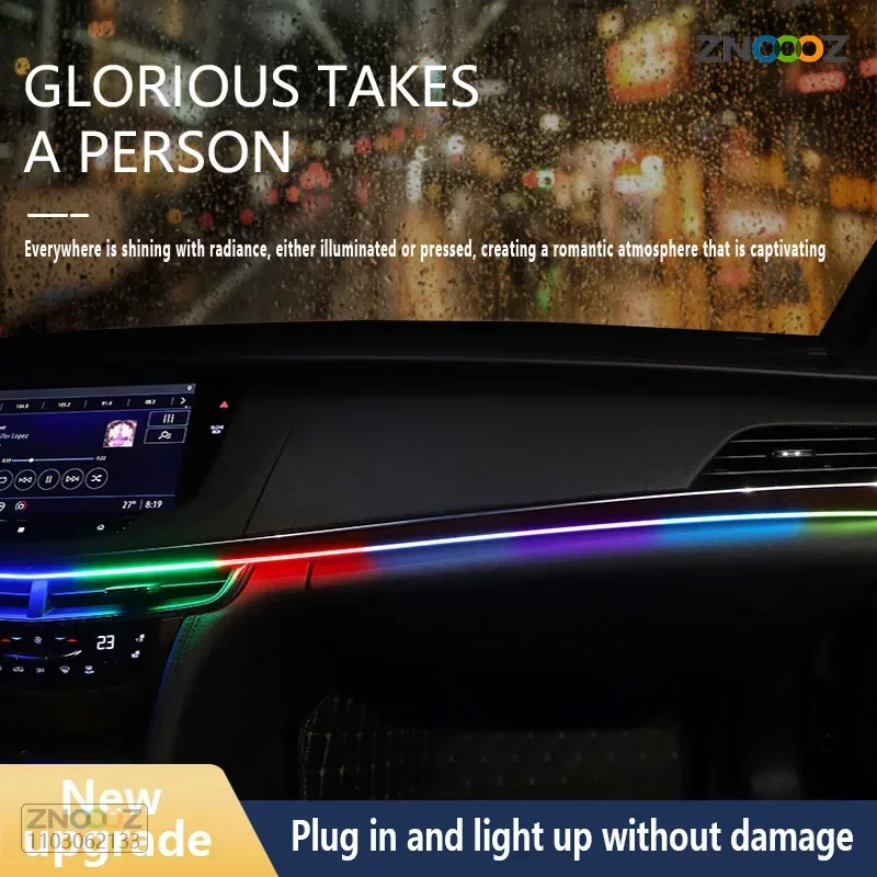 ZNOOOZ 140cm luci ambientali p - Led Ambient Interior Car Lights App Control recensione e prezzo
