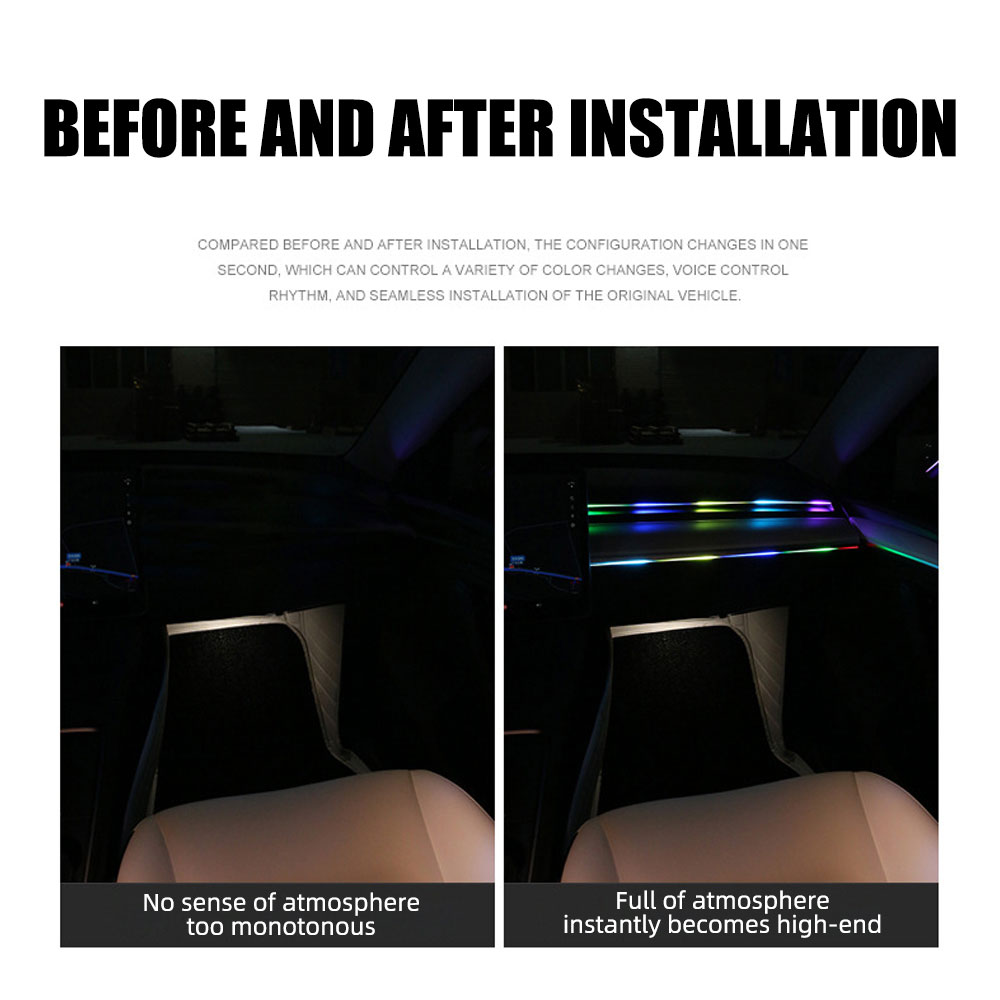 Luci ambientali per auto sinfo - Led Ambient Interior Car Lights App Control recensione e prezzo