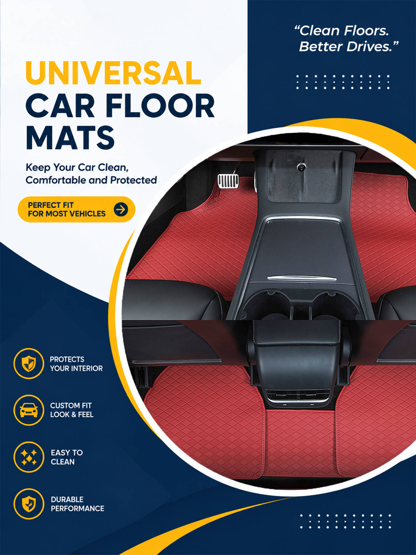 Tappetini per auto, set comple - Car Floor Mats Universal Waterproof Leather recensione e prezzo